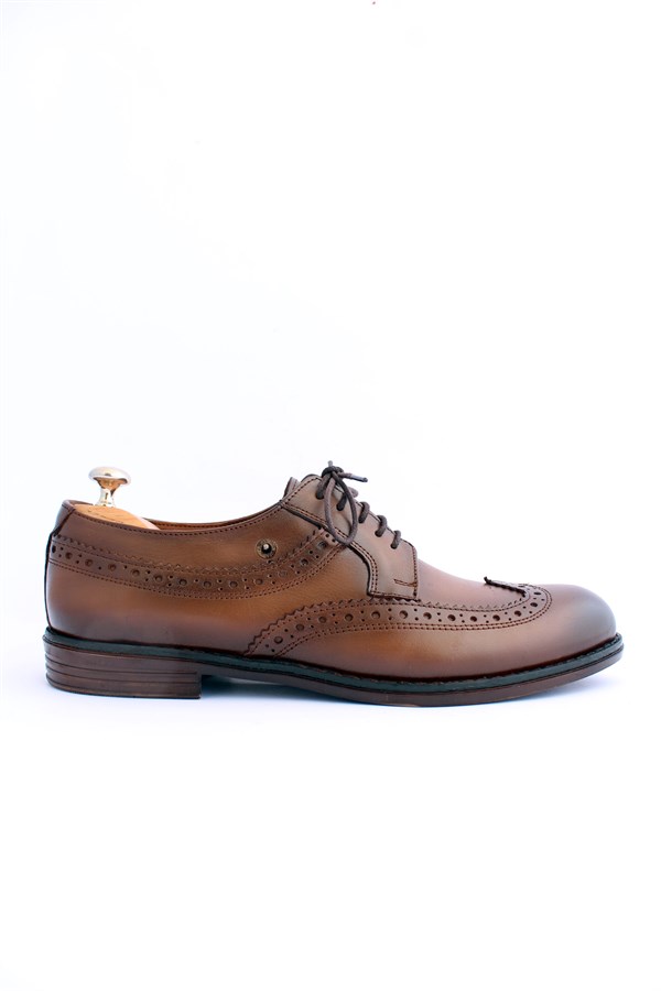 emende -Mrd 0054 Summer Series Klasik Taba Deri  Günlük Erkek Ayakkabısı