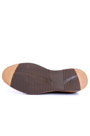 emende -Mrd 00412 Summer Series Klasik Kahve Deri Günlük Erkek Ayakkabısı