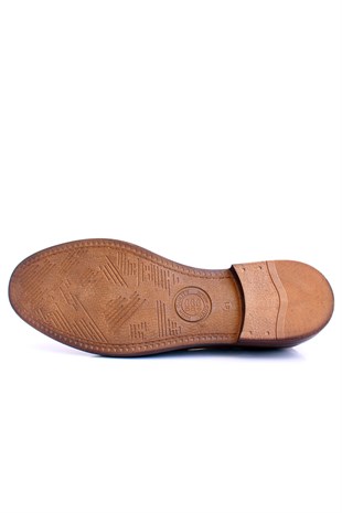 emende -Mrd 0055 Summer Series Klasik Taba Deri  Günlük Erkek Ayakkabısı