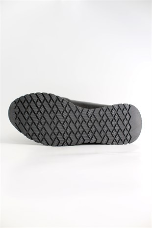 Hnt 004014 Yüksek  Taban Hakiki Deri  Siyah Günlük Erkek Ayakkabısı