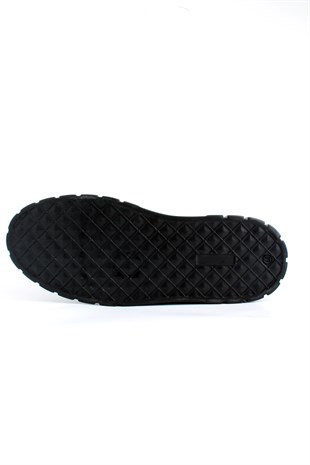 Hnt 005007 Siyah Erteta Yüksek Taban Sneakers Erkek Bot Ayakkabısı
