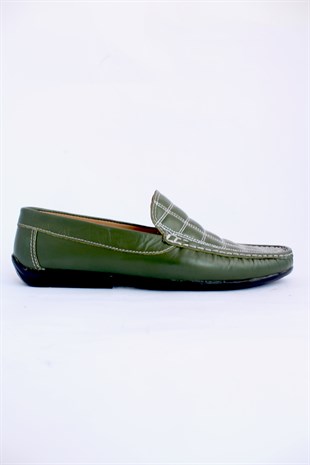 Mrd 00244 Yeşil Deri Rock Erkek Ayakkabısı