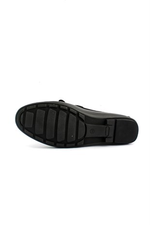Mrd 024 Siyah Deri  Rock Erkek Ayakkabısı
